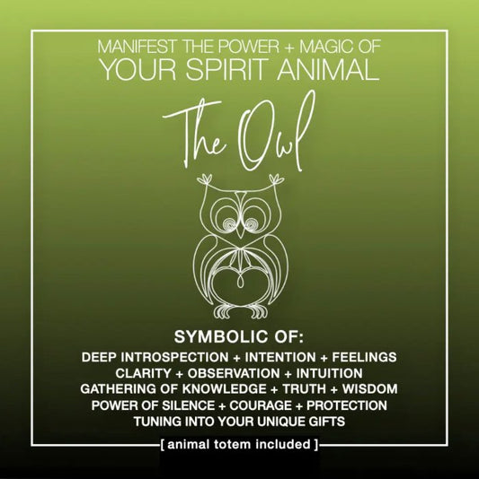 MANIFEST THE POWER + MAGIC OF YOUR SPIRIT ANIMAL THE OWL - The Hare and the Moon