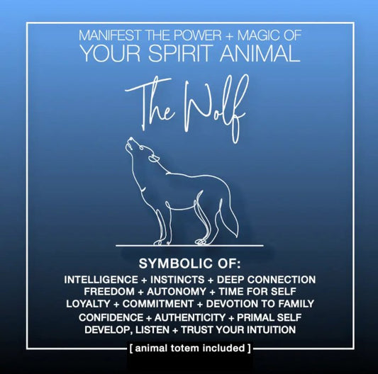 MANIFEST THE POWER + MAGIC OF YOUR SPIRIT ANIMAL THE WOLF - The Hare and the Moon
