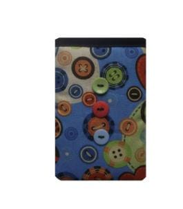 Miss Pretty London Phone Socks Hearts and Buttons Print Mobile Phone Sock Pouch