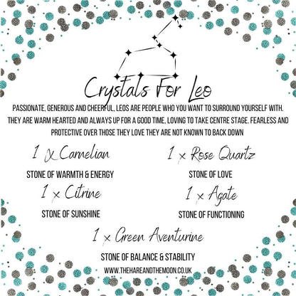 Miss Pretty London UK Limited Crystal Sets Crystal Horoscope Set - Leo