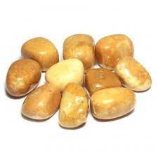 Miss Pretty London UK Limited Crystals Gold Jade Tumble Stone - The Stone of Quiet Wisdom