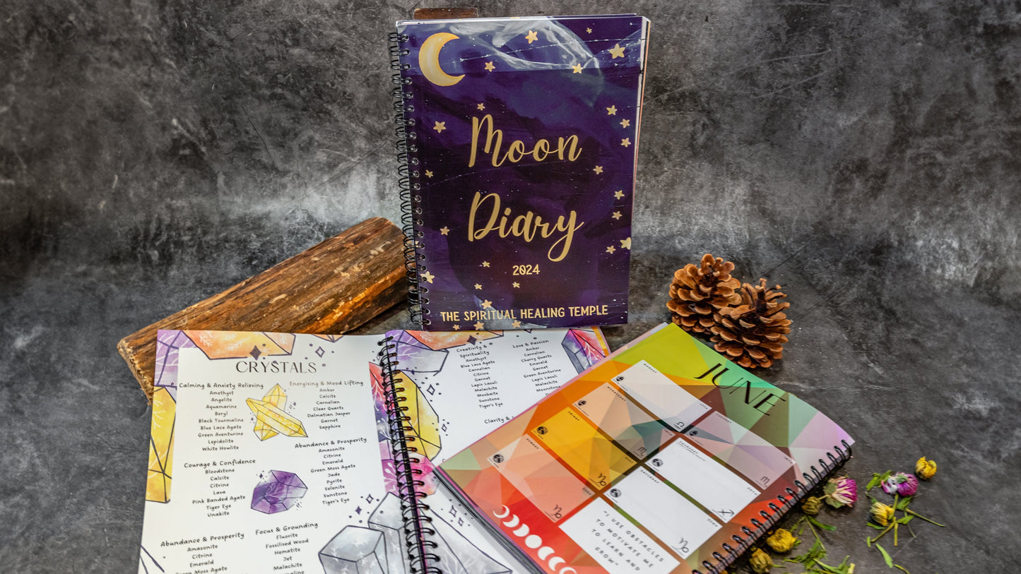 Moon Diary - Designed by us - 2025 diary available soon! - The Hare and the Moon
