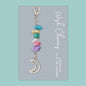 Moon - Wish Charms - Keepsake Clip On Charm with Gemstones - WCC012 - The Hare and the Moon