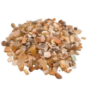 Moonstone Gemstone Chips (Undrilled) - Stone of Cycles and Balance - CHIP4 - The Hare and the Moon