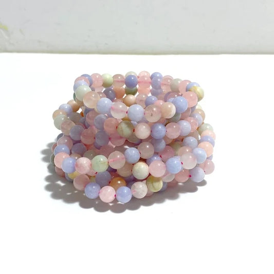Morganite Power Bead Bracelet - PB5423