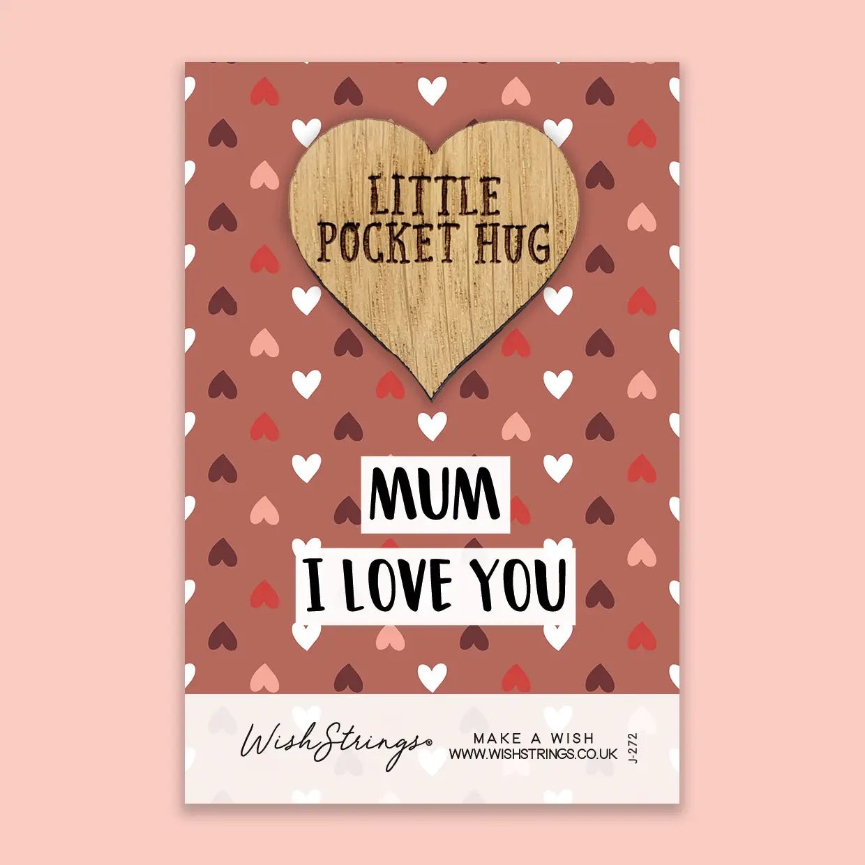Mum, I Love You - Pocket Hug - Keepsake Pocket Token - J272-PH - The Hare and the Moon
