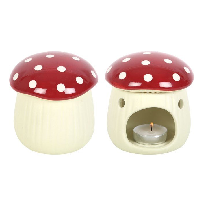 MUSHROOM SHAPED OIL BURNER AND WAX WARMER - The Hare and the Moon