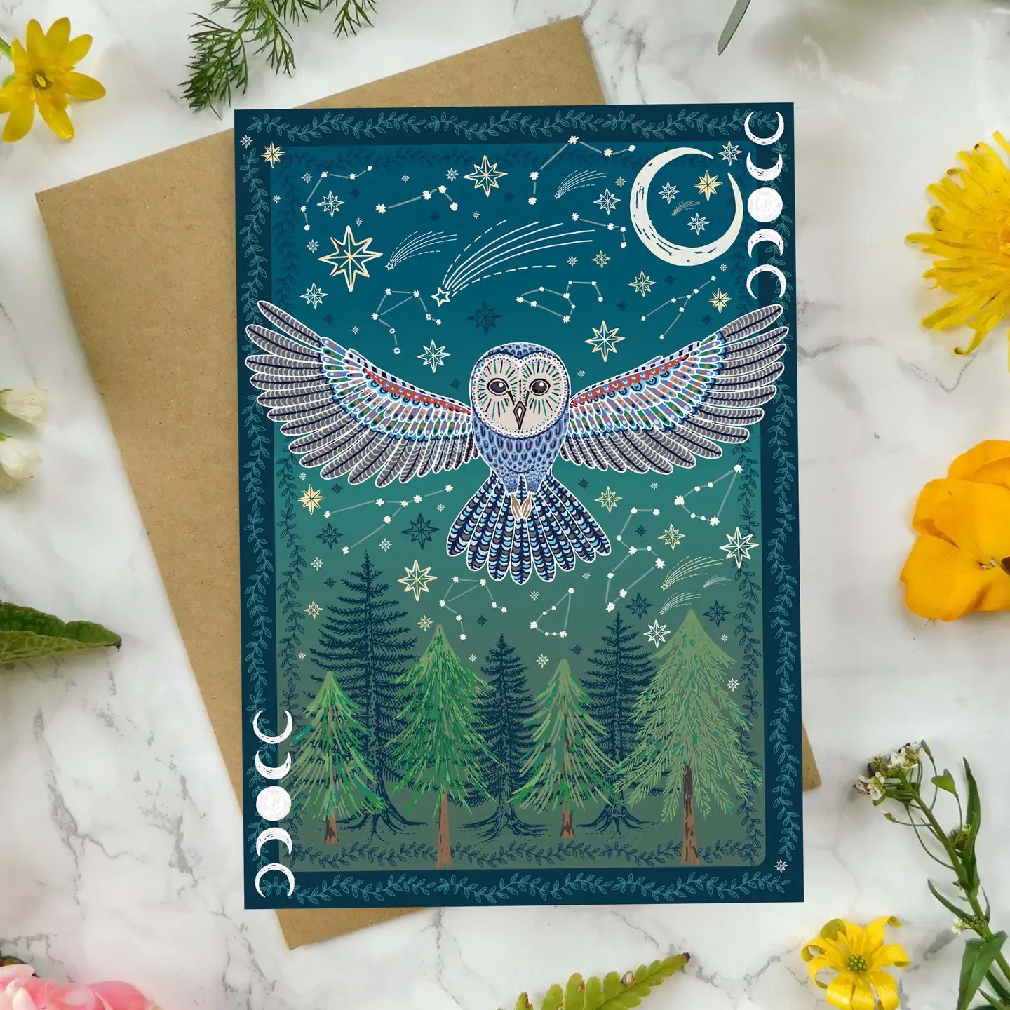 Owl in the Forest Greeting Card - CA113