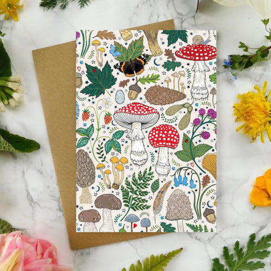 Vintage Mystical Woodland Greeting Card - CA124