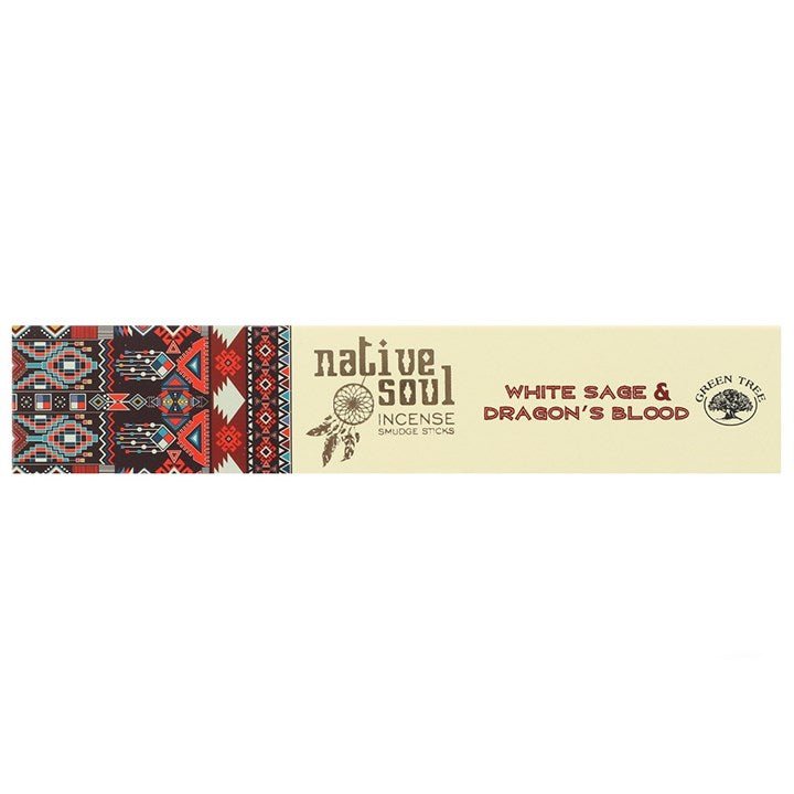 NATIVE SOUL WHITE SAGE & DRAGON'S BLOOD INCENSE STICKS - The Hare and the Moon