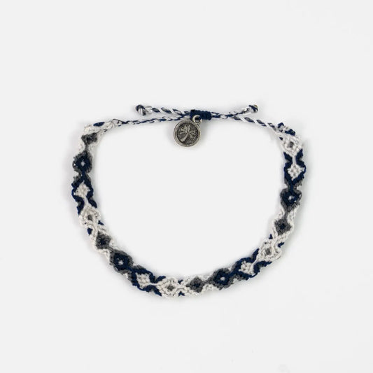 Leme Surf Bracelet - Navy & White- Pineapple Island PAP7