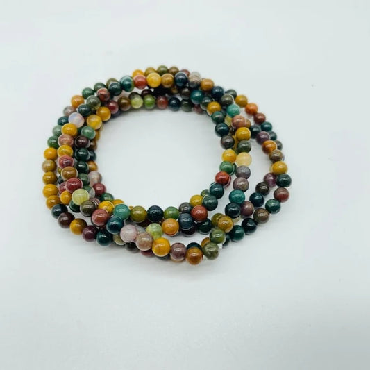 Ocean Jasper Mini Bead Bracelet - MINIB11
