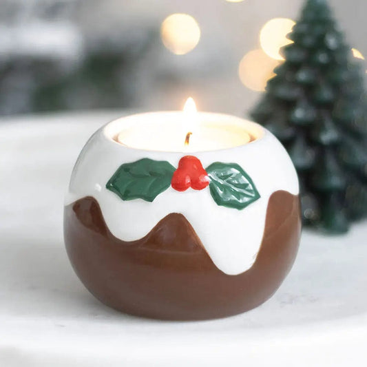 Jones Home & Gift Oil Burners Christmas Pudding Tealight Candle Holder