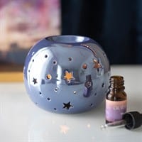 Jones Home & Gift Oil Burners Purple Iridescent Star Oil Burner and Wax Warmer