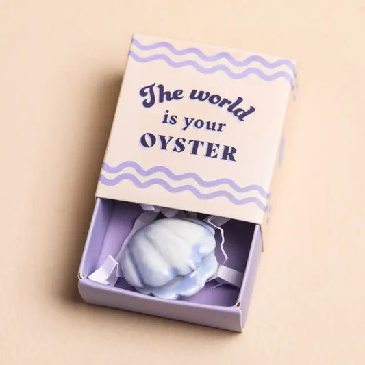 Tiny Matchbox Ceramic Tokens - Oyster