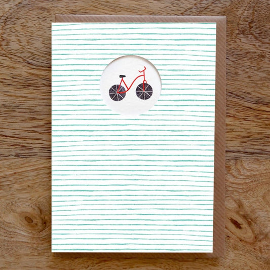 Paper Whale Cards Bicycle Greeting Card - PW2