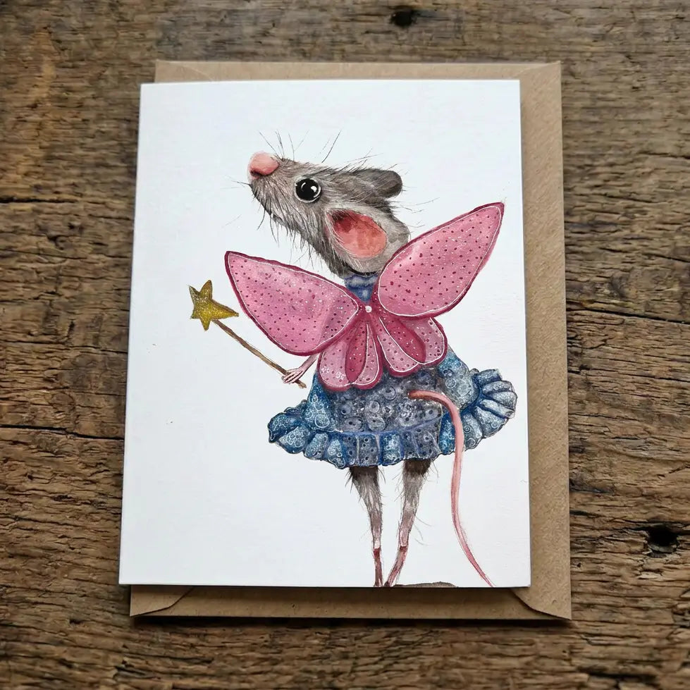 Pocket Fairy | Jurga Ryan | 6x4" Greeting Card | JRA41
