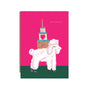 Poodle and Cake Birthday Greetings Card - HCWB452