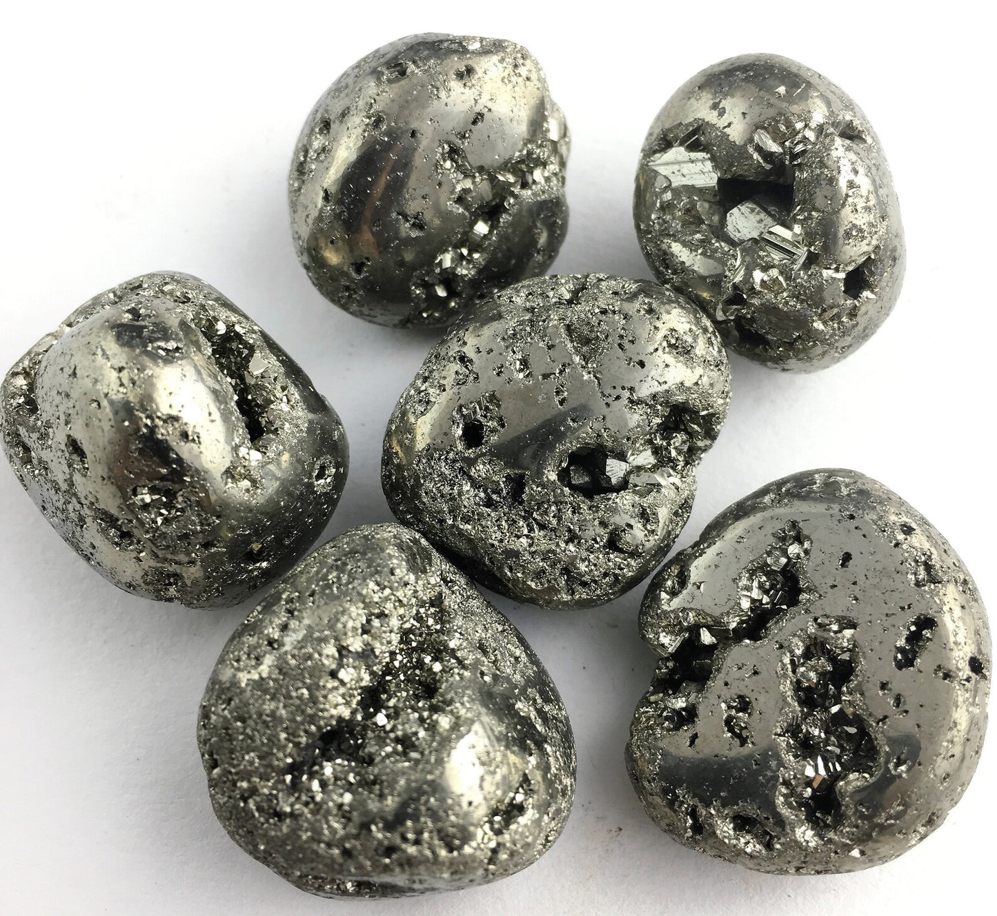 Pyrite Tumble Stone High Grade - Stone of Power, Luck and Protection