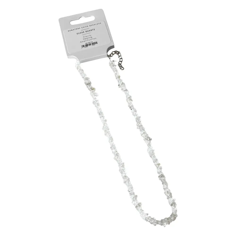 Clear Quartz Gemstone Chips Necklace - NE62