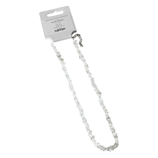 Clear Quartz Gemstone Chips Necklace - NE62