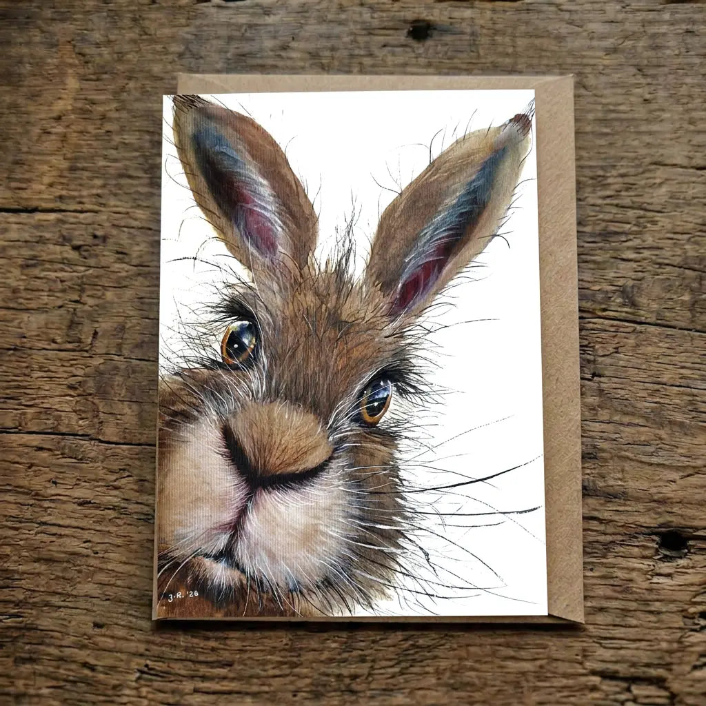 Splitting Hares | Jurga Ryan | 6x4" Greeting Card | JRA27