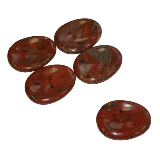 Red Jasper Worry Stone - Stone of Strength and Courage - Worry3