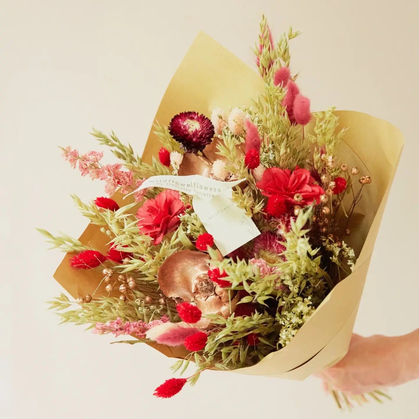 Dried Flowers - Classic Bouquet - Red - DF678