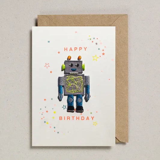 Patch Cards Robot Happy Birthday - GC-PAT-0046