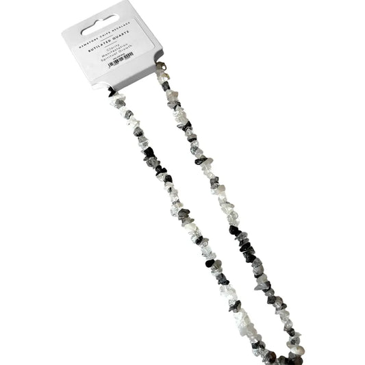 Rutilated Quartz Gemstone Chips Necklace - NE78