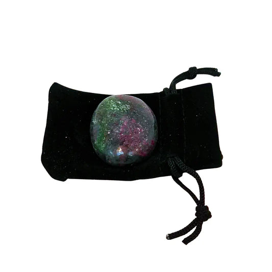 Ruby Zoisite Worry Stone - The Stone of Understanding - WS344