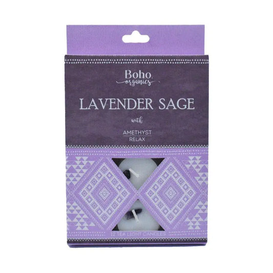 Boho Organics 12 Tea Light Candles - Various Fragrances Available