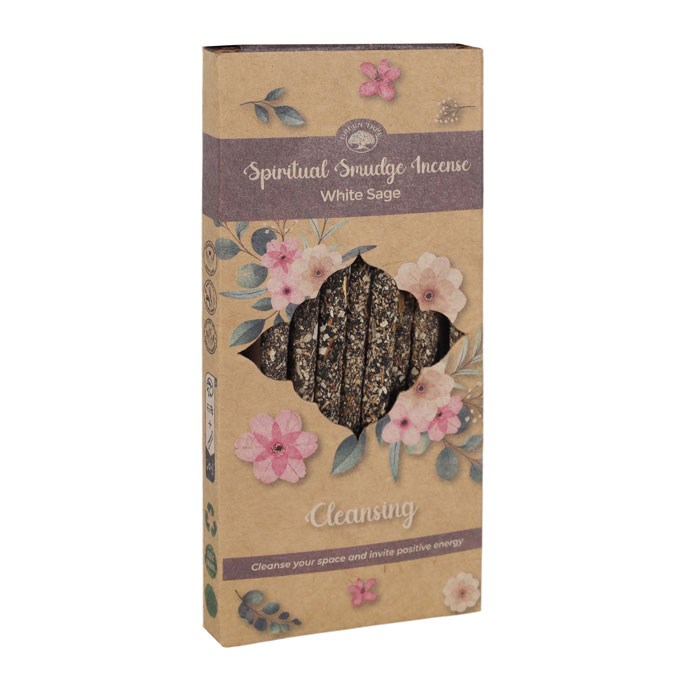 White Sage Cleansing Spiritual Smudge Incense Sticks - IN_542502