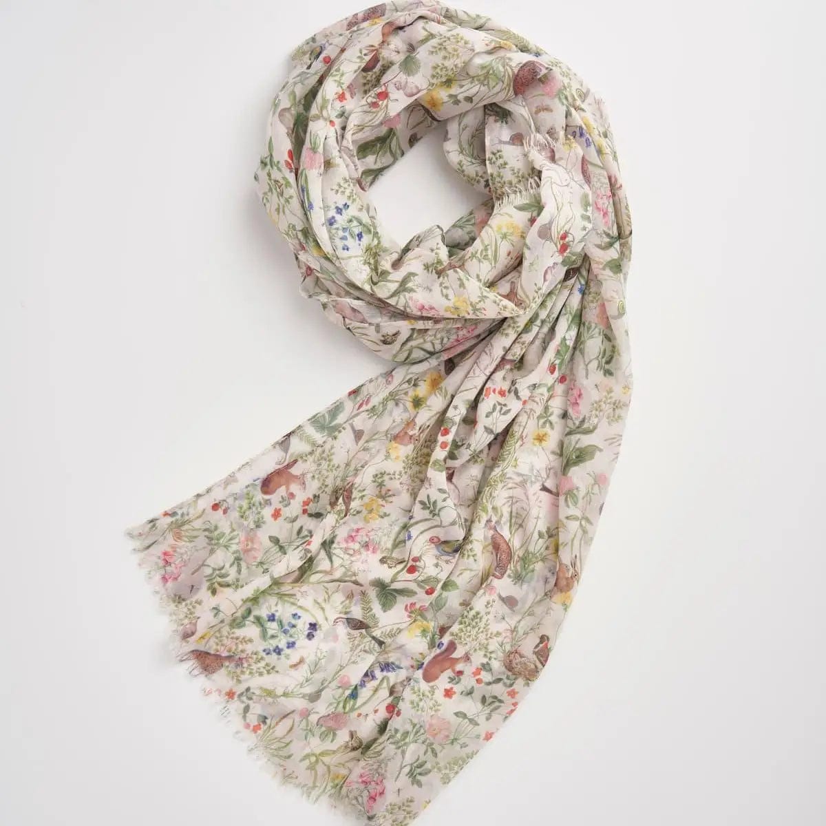 Fable Scarves & Shawls Fable Meadow Creatures Marshmallow Yellow Lightweight Scarf - 49082