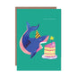 Shark and Cake Birthday Greetings Card - HCWB440