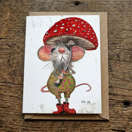 Soggy Whiskers | Jurga Ryan | 6x4" Greeting Card | JRA26