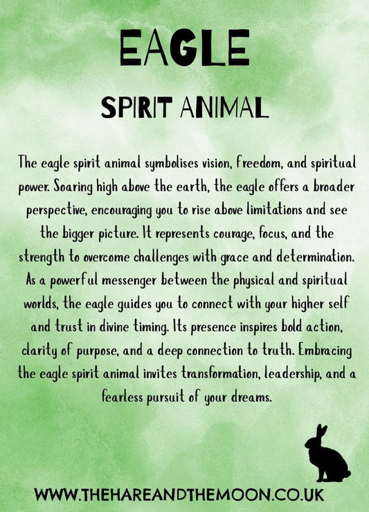 The Hare and the Moon Spirit Animal Charm - Eagle - SPA22