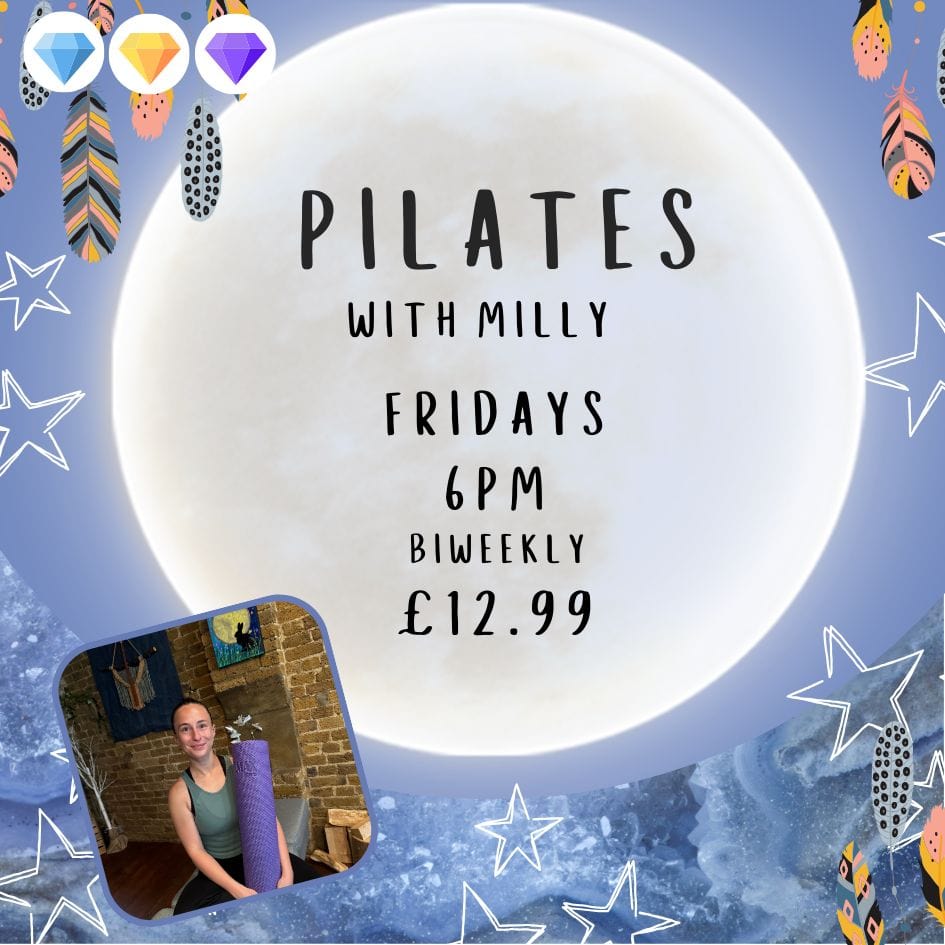 The Hare and the Moon Spiritual Pilates with Milly - Biweekly Fridays - 6pm