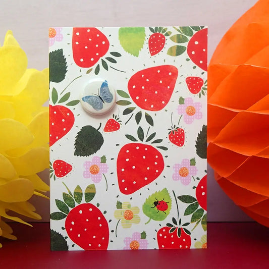 Strawberries - Badge Card - C33