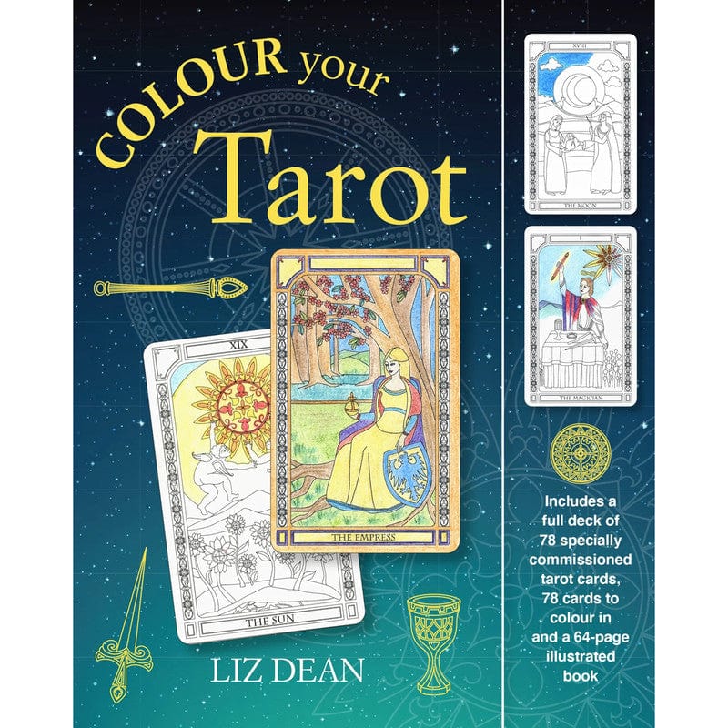 Jones Home & Gift TAROT AND ORACLE CARDS Colour Your Tarot - Liz Dean