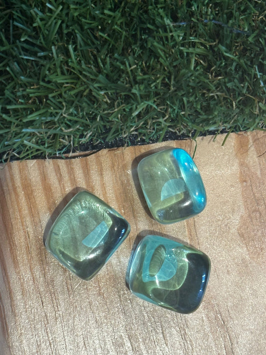 The Hare and The Moon Crystals Blue Obsidian Tumble Stone - The Stone of Calm Headed Clarity