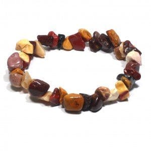 The Hare and The Moon Crystals Mookaite Chip Bracelet - Stone of Safety & Practicality - CHP342