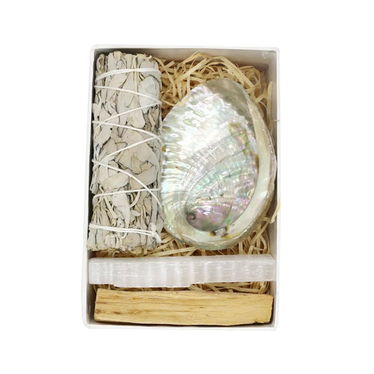 The Hare and the Moon gift box White Sage Mini Smudge Kit Gift Set Box