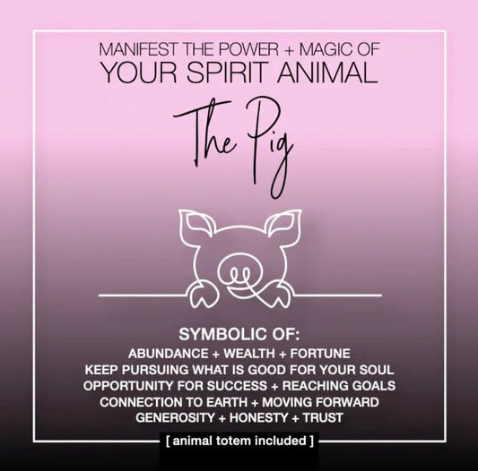 Warm Human Cards MANIFEST THE POWER + MAGIC OF YOUR SPIRIT ANIMAL THE PIG