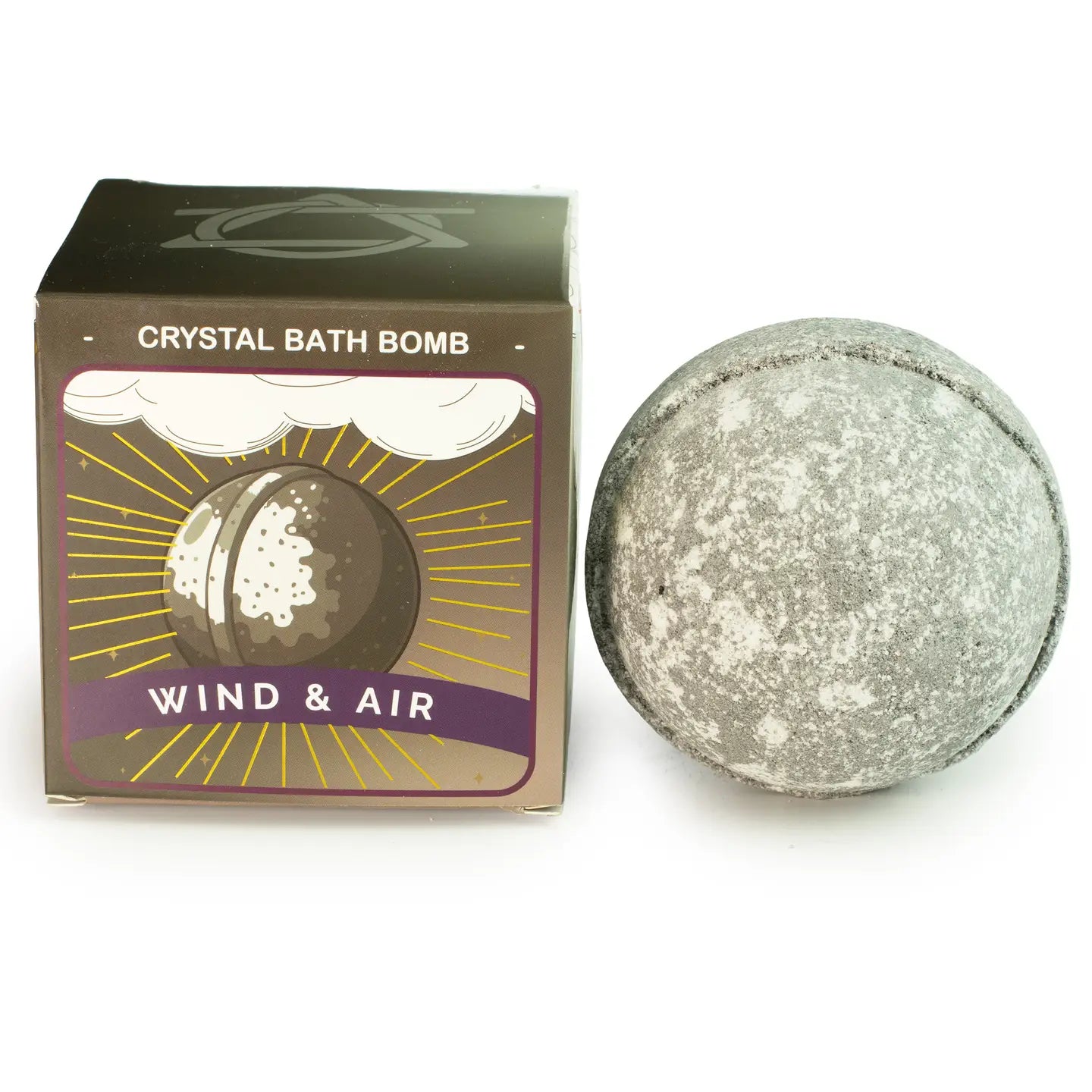 Crystal Bath Bombs with Hidden Gemstones - Air - CbathB-04