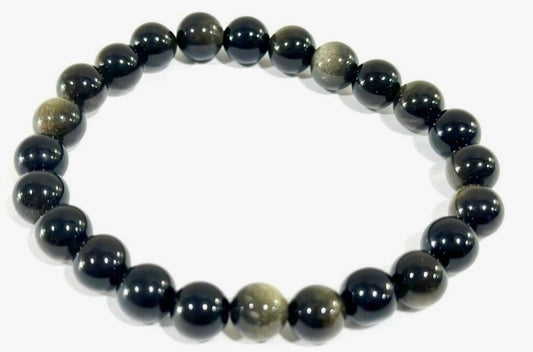 Wise Skies Bracelets Gold Sheen Crystal Healing Bracelet - BWS6