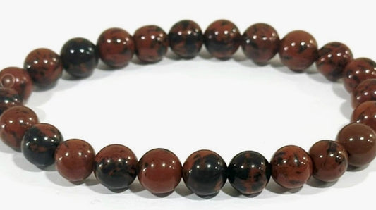 Wise Skies Bracelets Mahogany Obsidian Crystal Healing Bracelet - The Stone of fulfilment - CS1197
