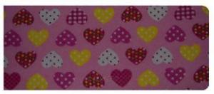 Pink Hearts Print Chequebook Wallet freeshipping - The Hare and the Moon