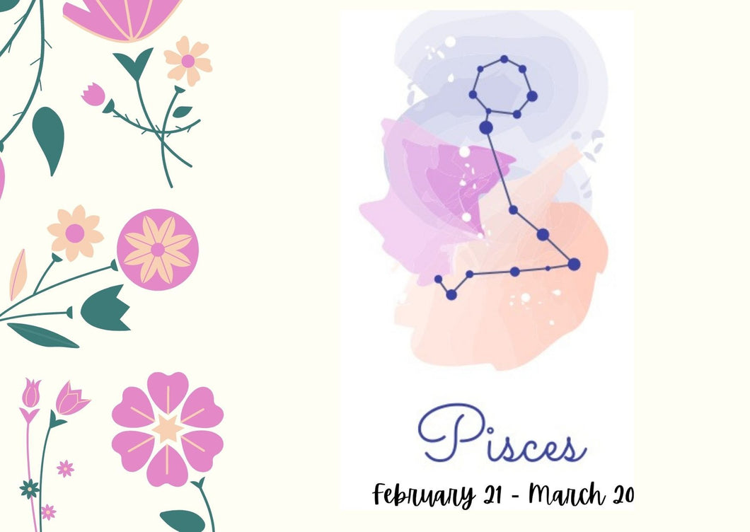 Pisces Star Sign Postcard freeshipping - The Hare and the Moon
