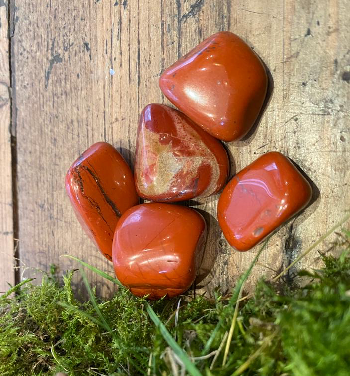 Red Jasper Tumble Stone - Stone of Strength and Courage